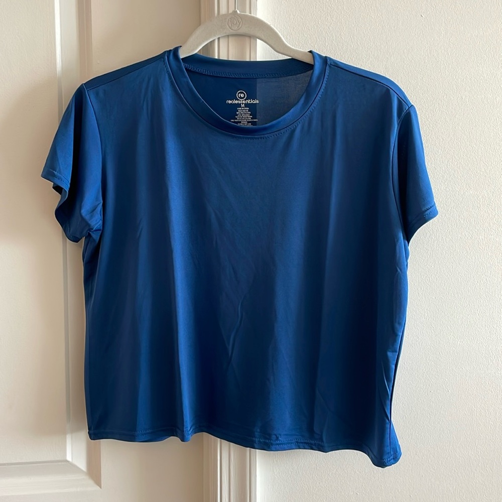 Dry-Fit Workout Cropped T-Shirt